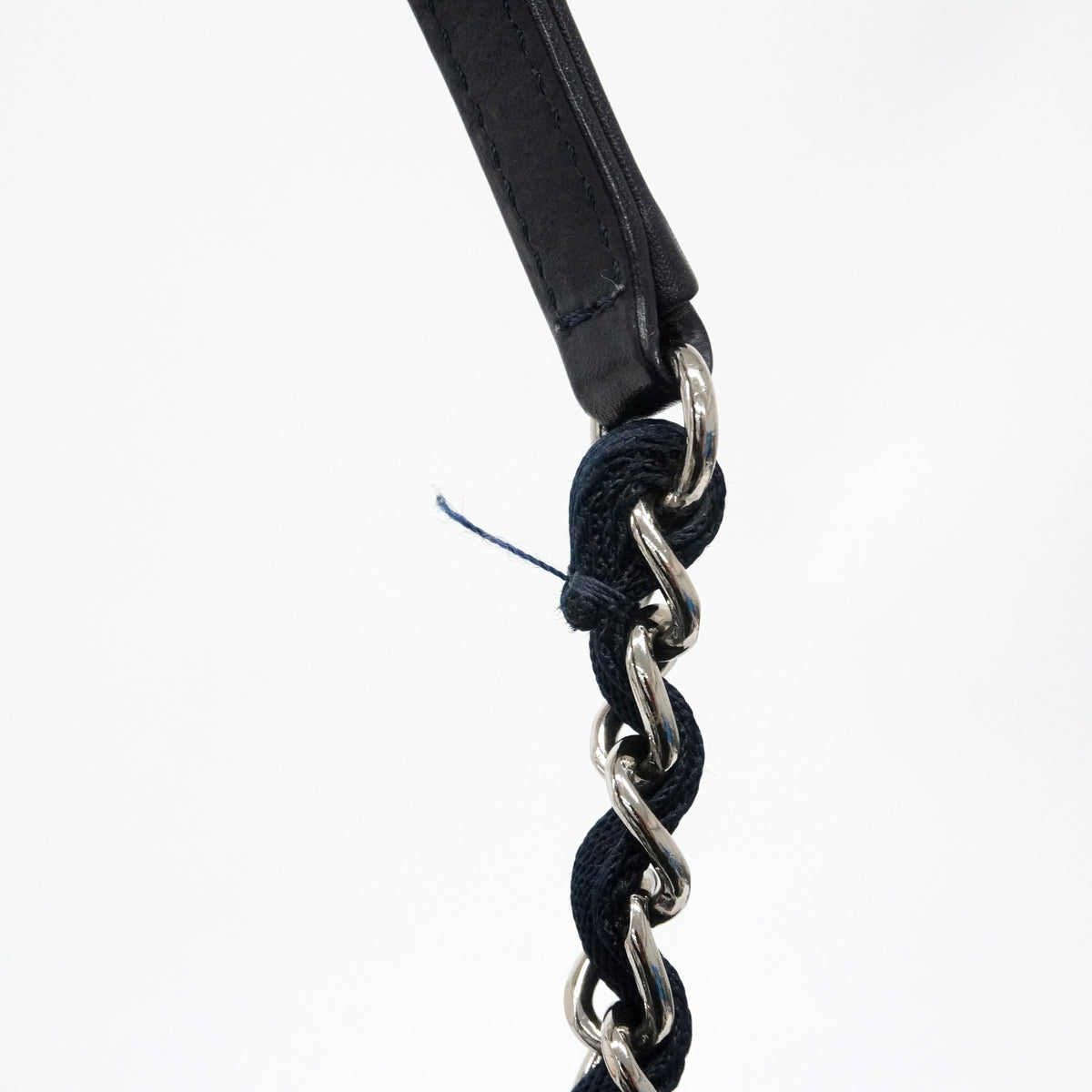 【6ib1251】シャネル チェーントート ドーヴィル キャンバス ネイビー シルバー金具【中古】レディース
