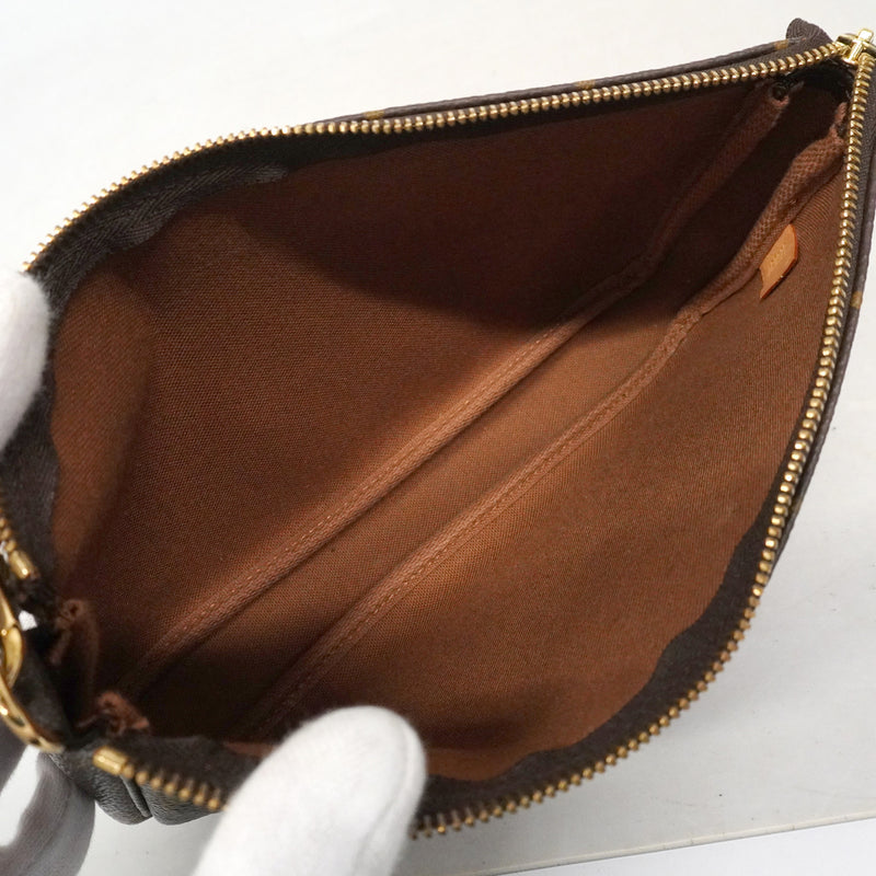 【6ib1253】ルイヴィトン ポーチ モノグラム ポシェットアクセソワール M51980 ブラウン【中古】レディース