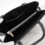 【6ib1270】セリーヌ ハンドバッグ マカダム キャンバス グレー ブラック シルバー金具【中古】レディース
