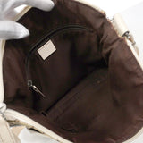 【6ib1271】グッチ ショルダーバッグ GGキャンバス 145857 キャンバス ベージュ シルバー金具【中古】レディース
