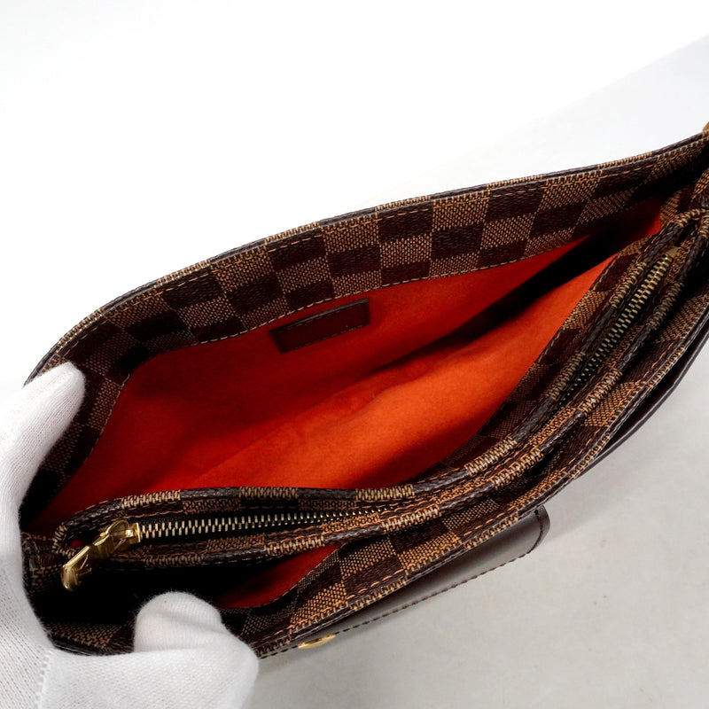 【6ib1274】ルイヴィトン ショルダーバッグ ダミエ オーバーニュ N51129 エベヌ【中古】レディース