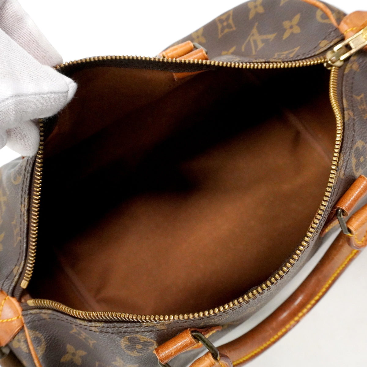 【6ib1275】ルイヴィトン ハンドバッグ モノグラム スピーディ30 M41108 ブラウン【中古】レディース
