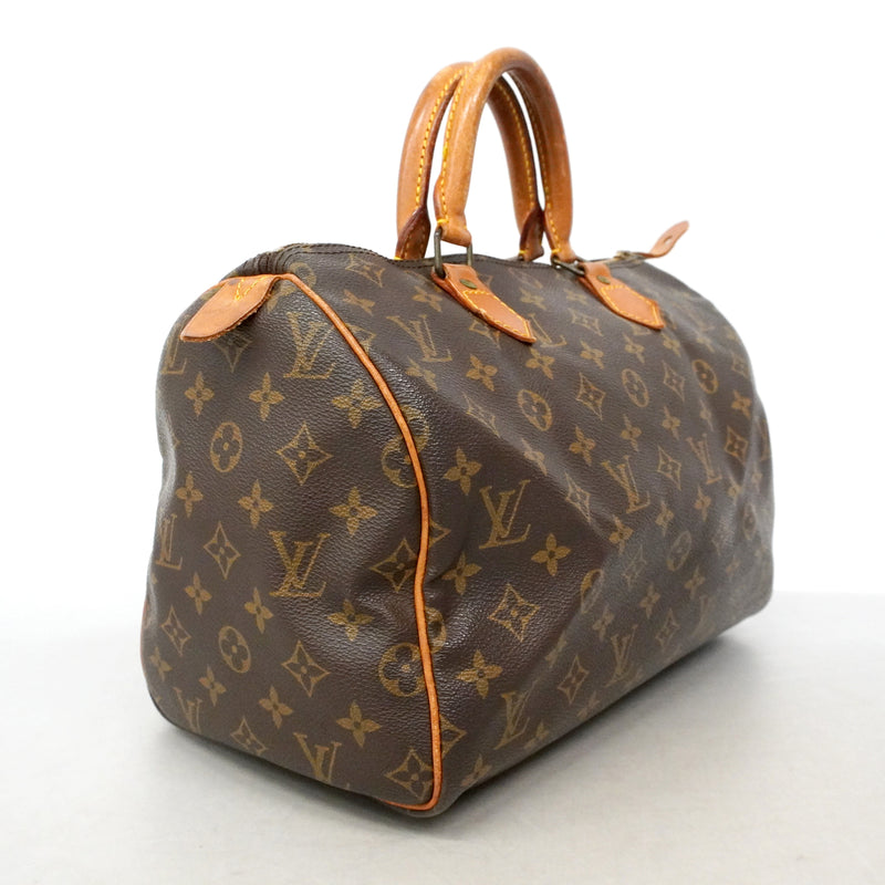 【6ib1275】ルイヴィトン ハンドバッグ モノグラム スピーディ30 M41108 ブラウン【中古】レディース