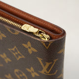 【6ib1279】ルイヴィトン 財布 モノグラム ポルトパピエジップ M61207 ブラウン【中古】レディース