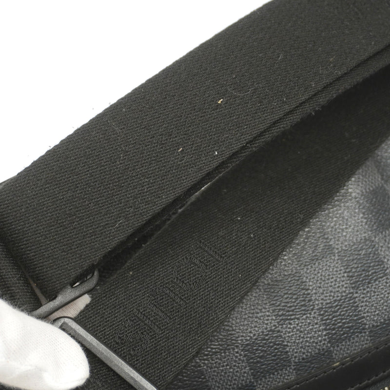 【6ib1286】ルイヴィトン ショルダーバッグ ダミエ・グラフィット ミックMM N41106 ブラック【中古】メンズ