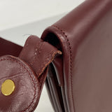【6ib1290】カルティエ ショルダーバッグ マスト レザー ボルドー ゴールド金具【中古】レディース