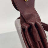 【6ib1290】カルティエ ショルダーバッグ マスト レザー ボルドー ゴールド金具【中古】レディース