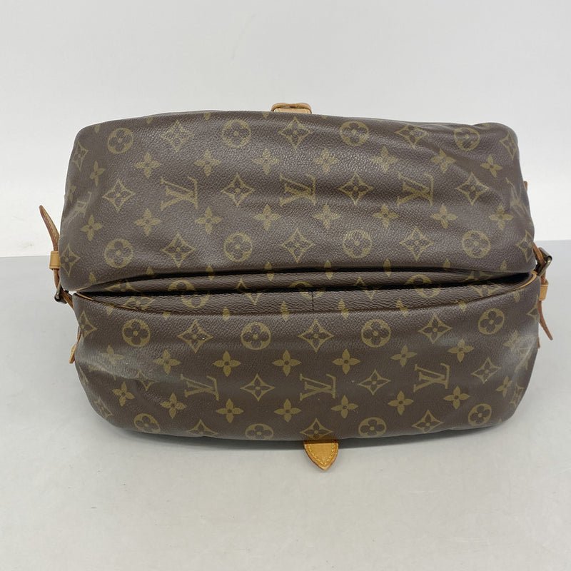 【6ib1296】ルイヴィトン ショルダーバッグ モノグラム ソミュール35 M42254 ブラウン【中古】レディース