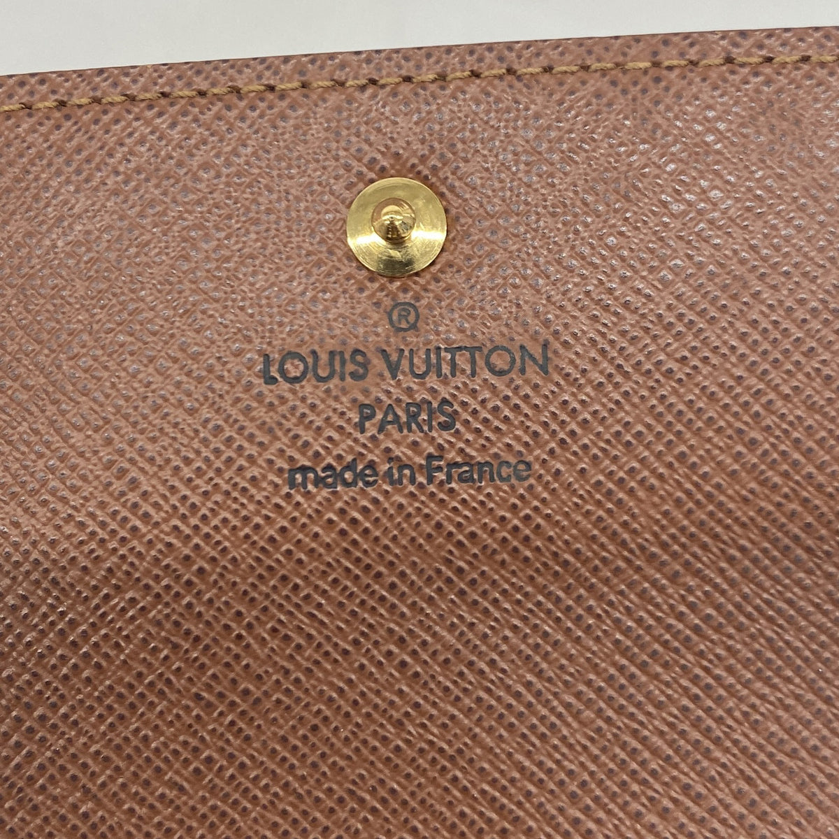 【6ib1297】ルイヴィトン コインケース モノグラム ポルトモネプラ M61930 ブラウン【中古】メンズ レディース ユニセックス