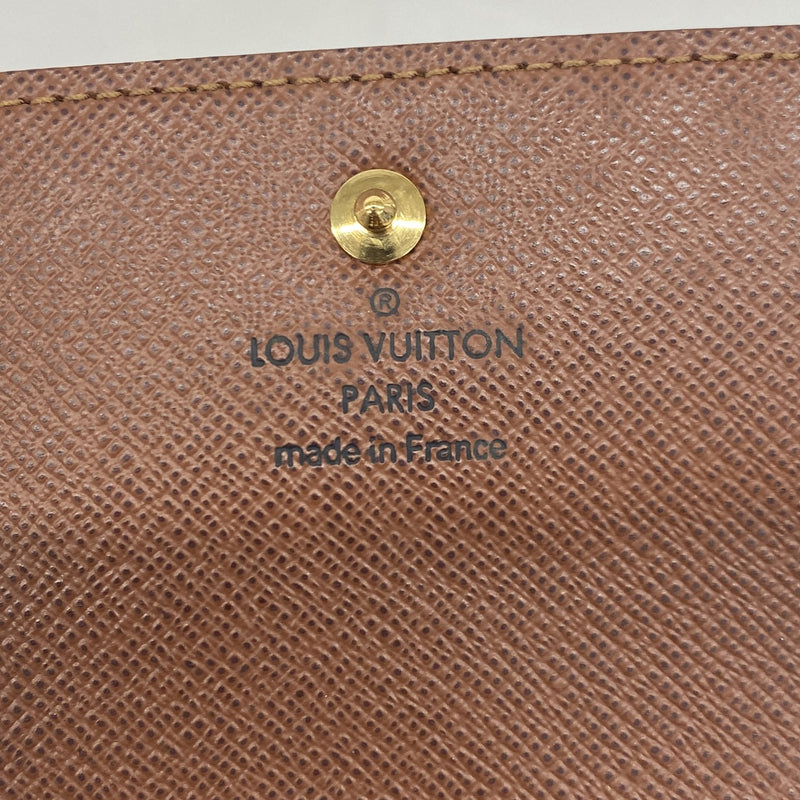 【6ib1297】ルイヴィトン コインケース モノグラム ポルトモネプラ M61930 ブラウン【中古】メンズ レディース ユニセックス