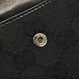 【6ib1298】グッチ 長財布 GGキャンバス 101602 キャンバス ブラック シルバー金具【中古】レディース