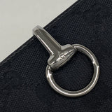 【6ib1298】グッチ 長財布 GGキャンバス 101602 キャンバス ブラック シルバー金具【中古】レディース