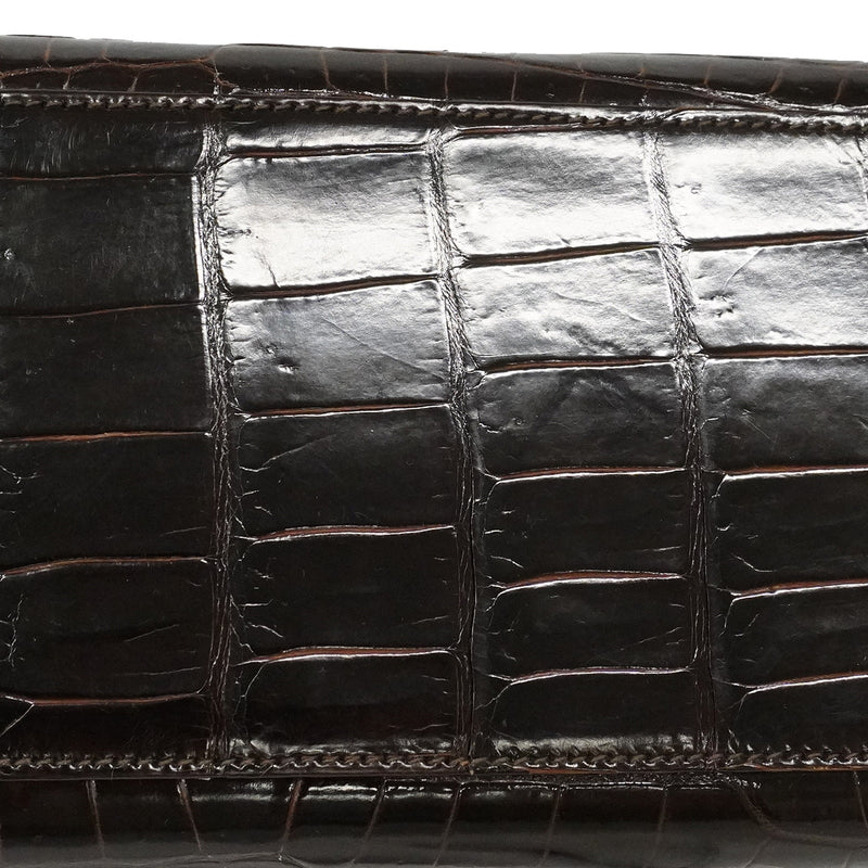【6ib1300-g】エルメス ハンドバッグ ケリー32 ニロティカス ダークブラウン ゴールド金具 ○V刻印 2wayバッグ【中古】レディース