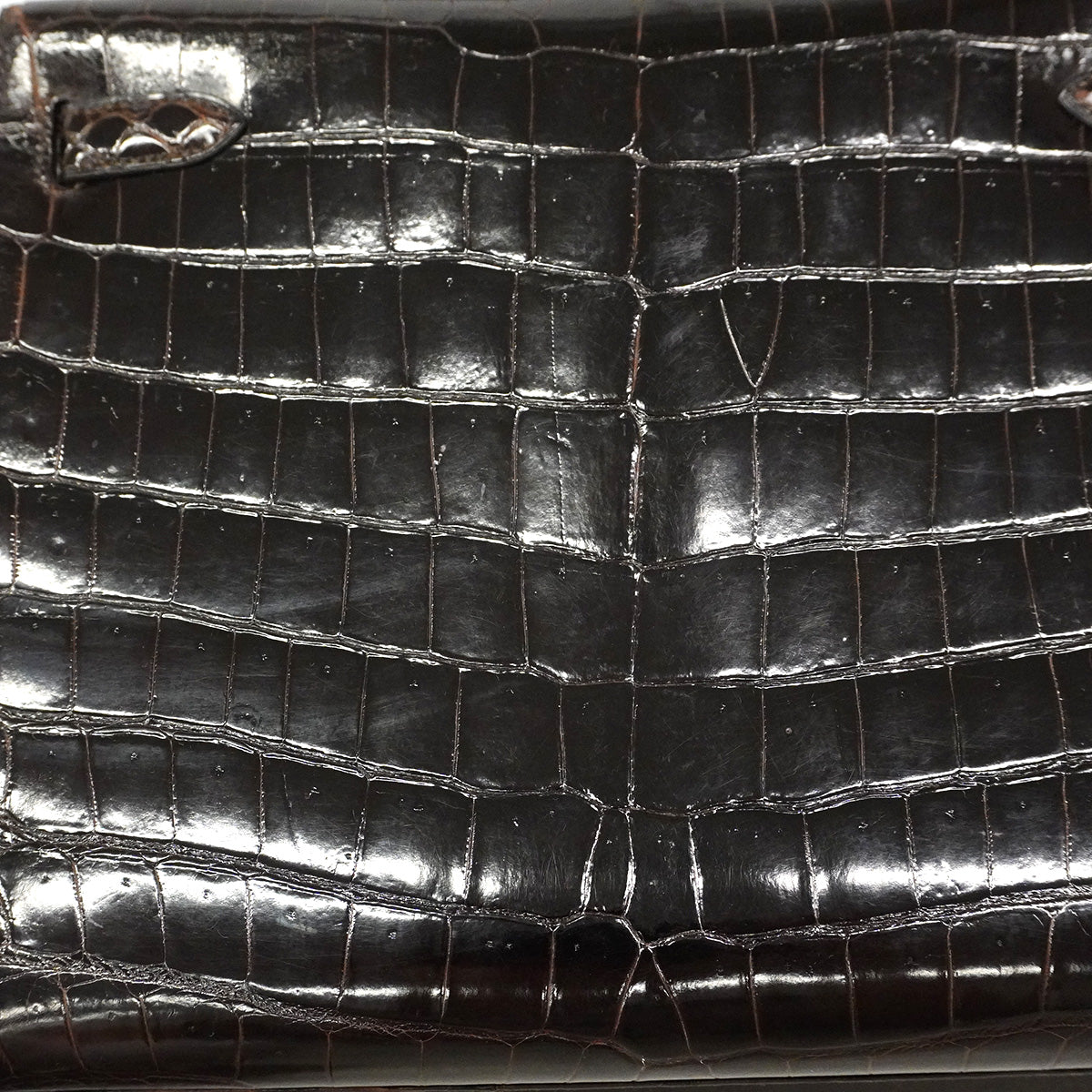 【6ib1300-g】エルメス ハンドバッグ ケリー32 ニロティカス ダークブラウン ゴールド金具 ○V刻印 2wayバッグ【中古】レディース