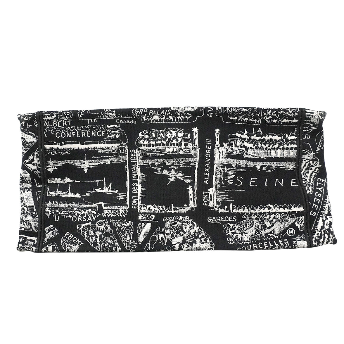 【6ib1307】クリスチャンディオール トートバッグ ブックトート キャンバス ブラック【中古】レディース