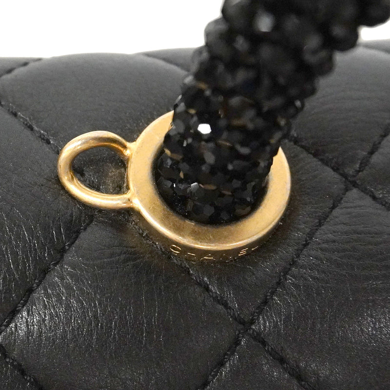 【6ib1311】シャネル ハンドバッグ チェーンショルダー ココハンドル ラムスキン ブラック ゴールド金具 2wayバッグ【中古】レディース