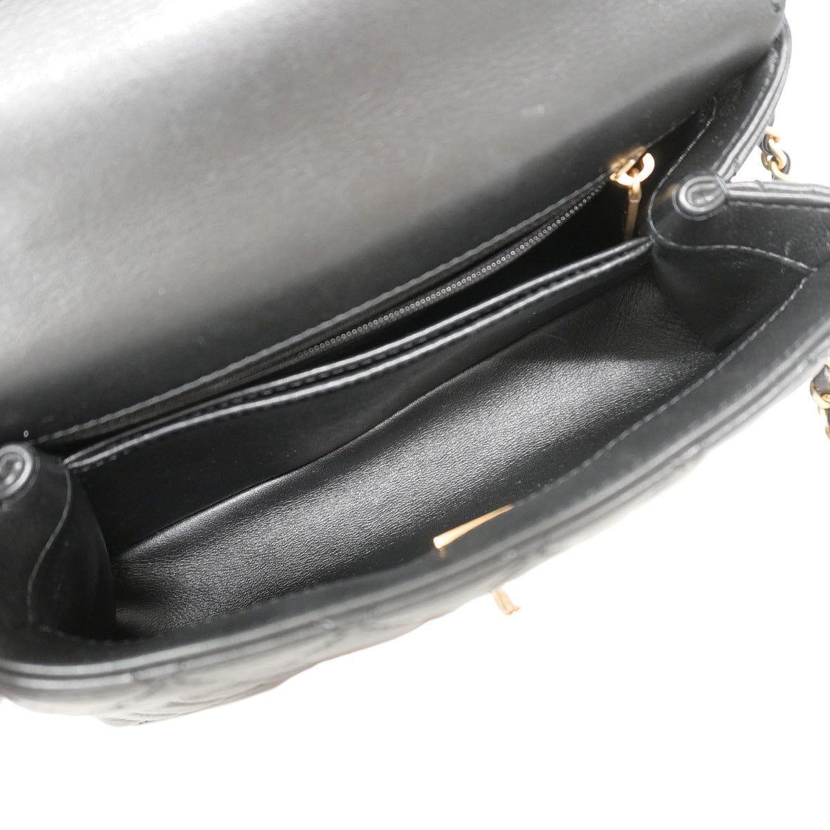 【6ib1311】シャネル ハンドバッグ チェーンショルダー ココハンドル ラムスキン ブラック ゴールド金具 2wayバッグ【中古】レディース