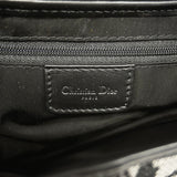 【6ib1316】クリスチャンディオール ショルダーバッグ トロッター サドル キャンバス ブラック シルバー金具【中古】レディース