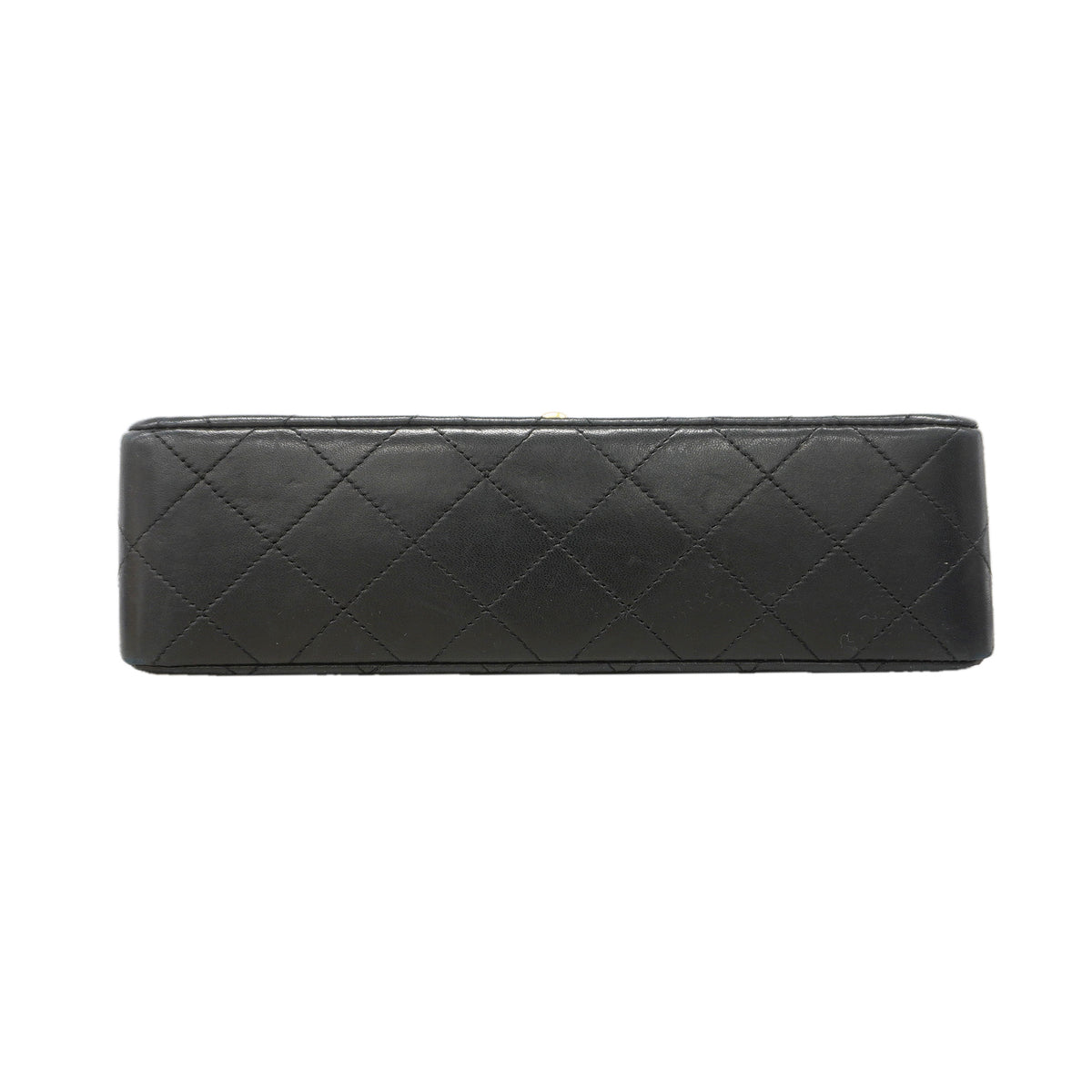 【6ib1318】シャネル ショルダーバッグ マトラッセ Wフラップ Wチェーン ラムスキン ブラック ゴールド金具【中古】レディース