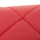 【6ib1319】シャネル ショルダーバッグ マトラッセ チェーンショルダー ラムスキン レッド ゴールド金具【中古】レディース