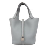 【6ib1322】エルメス ハンドバッグ ピコタンロックMM トリヨンクレマンス グリパンタン シルバー金具 K刻印【中古】レディース