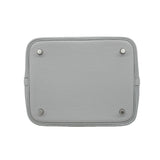 【6ib1322】エルメス ハンドバッグ ピコタンロックMM トリヨンクレマンス グリパンタン シルバー金具 K刻印【中古】レディース