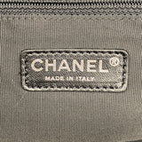 【6ib1324】シャネル チェーントート マトラッセ ラムスキン ブラック シルバー金具【中古】レディース