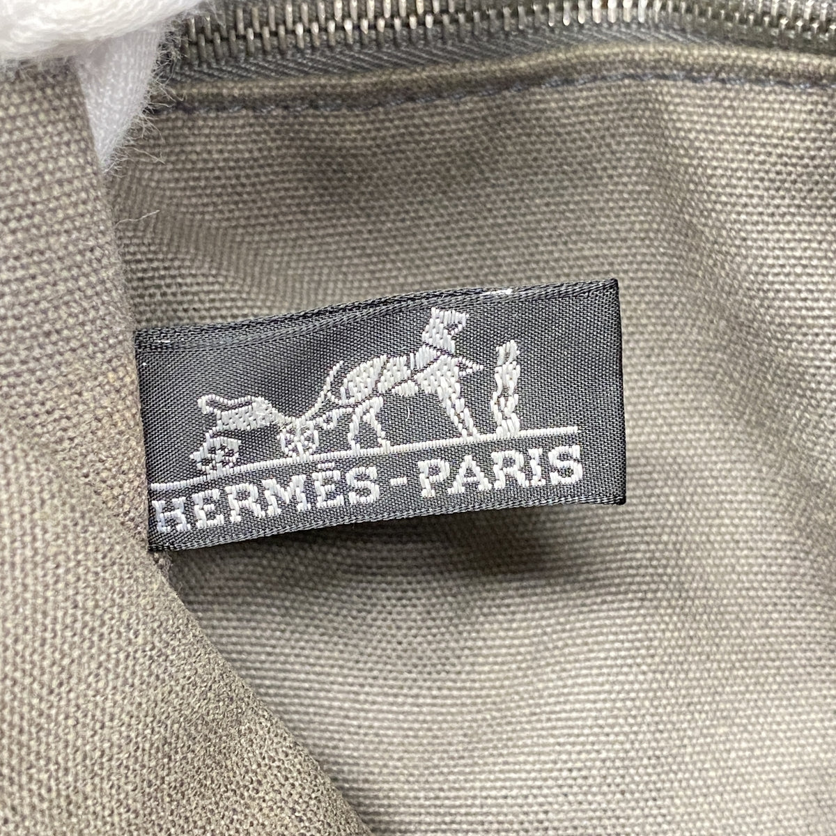 【6ib1326】エルメス トートバッグ フールトゥPM キャンバス グレー シルバー金具【中古】メンズ レディース ユニセックス