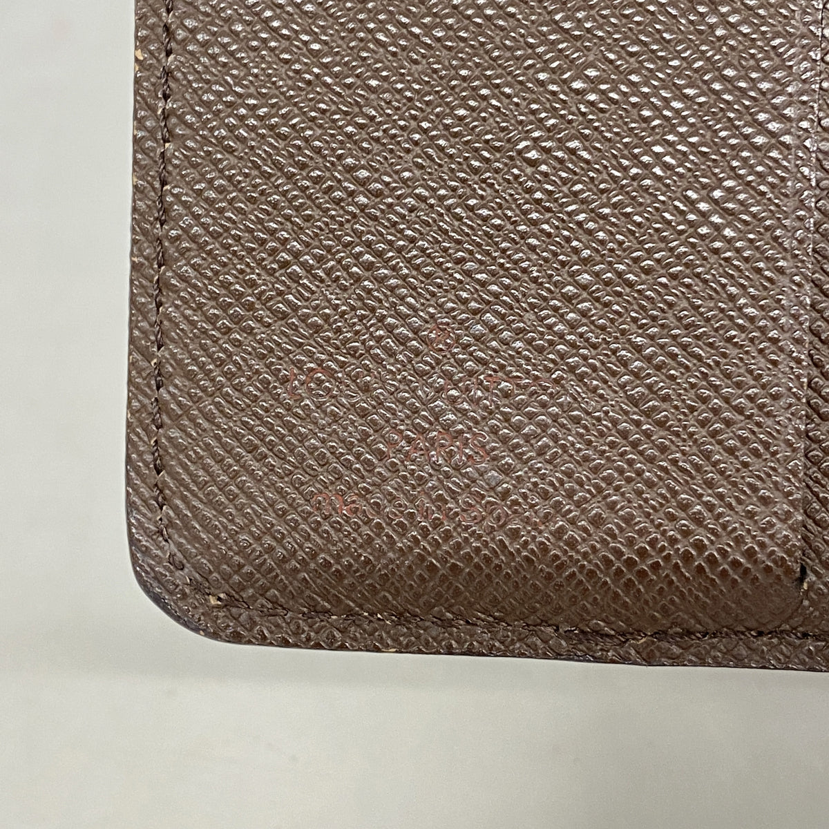 【6ib1333】ルイヴィトン 財布 ダミエ コンパクトジップ N61668 エベヌ【中古】レディース