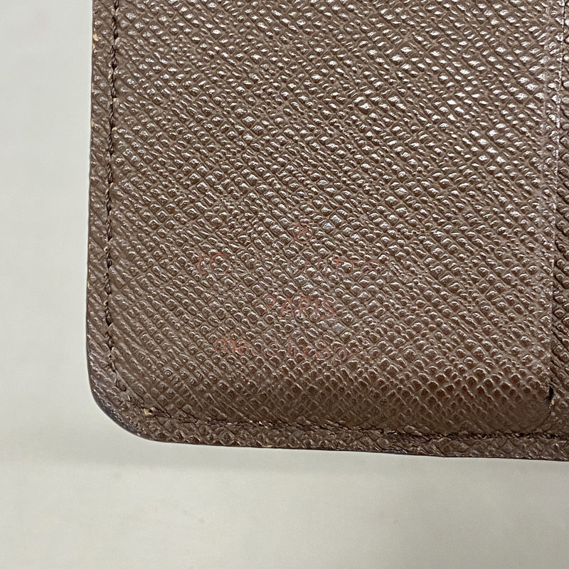 【6ib1333】ルイヴィトン 財布 ダミエ コンパクトジップ N61668 エベヌ【中古】レディース