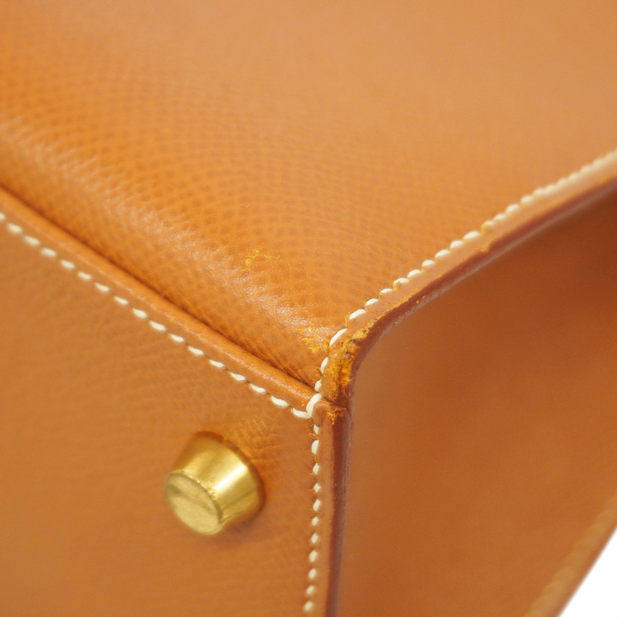 【6ib1337】エルメス ハンドバッグ ケリー28 クシュベル ゴールド ゴールド金具 □A刻印 2wayバッグ【中古】レディース