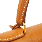 【6ib1337】エルメス ハンドバッグ ケリー28 クシュベル ゴールド ゴールド金具 □A刻印 2wayバッグ【中古】レディース