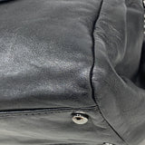 【6ib1338】シャネル ショルダーバッグ チェーンショルダー ラムスキン ブラック シルバー金具【中古】レディース
