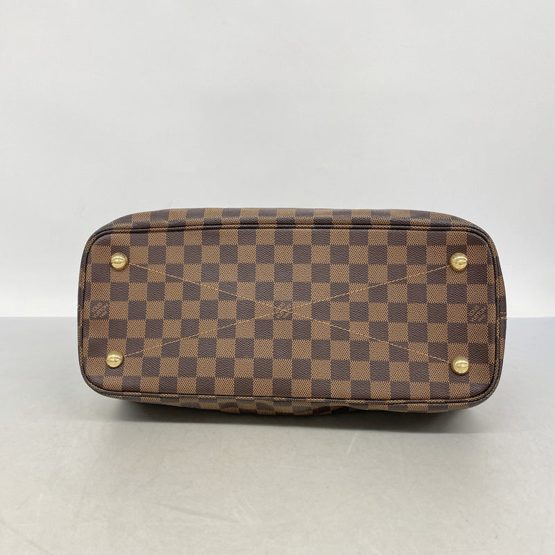 【6ib1341】ルイヴィトン トートバッグ ダミエ アスコット N41273 エベヌ【中古】レディース