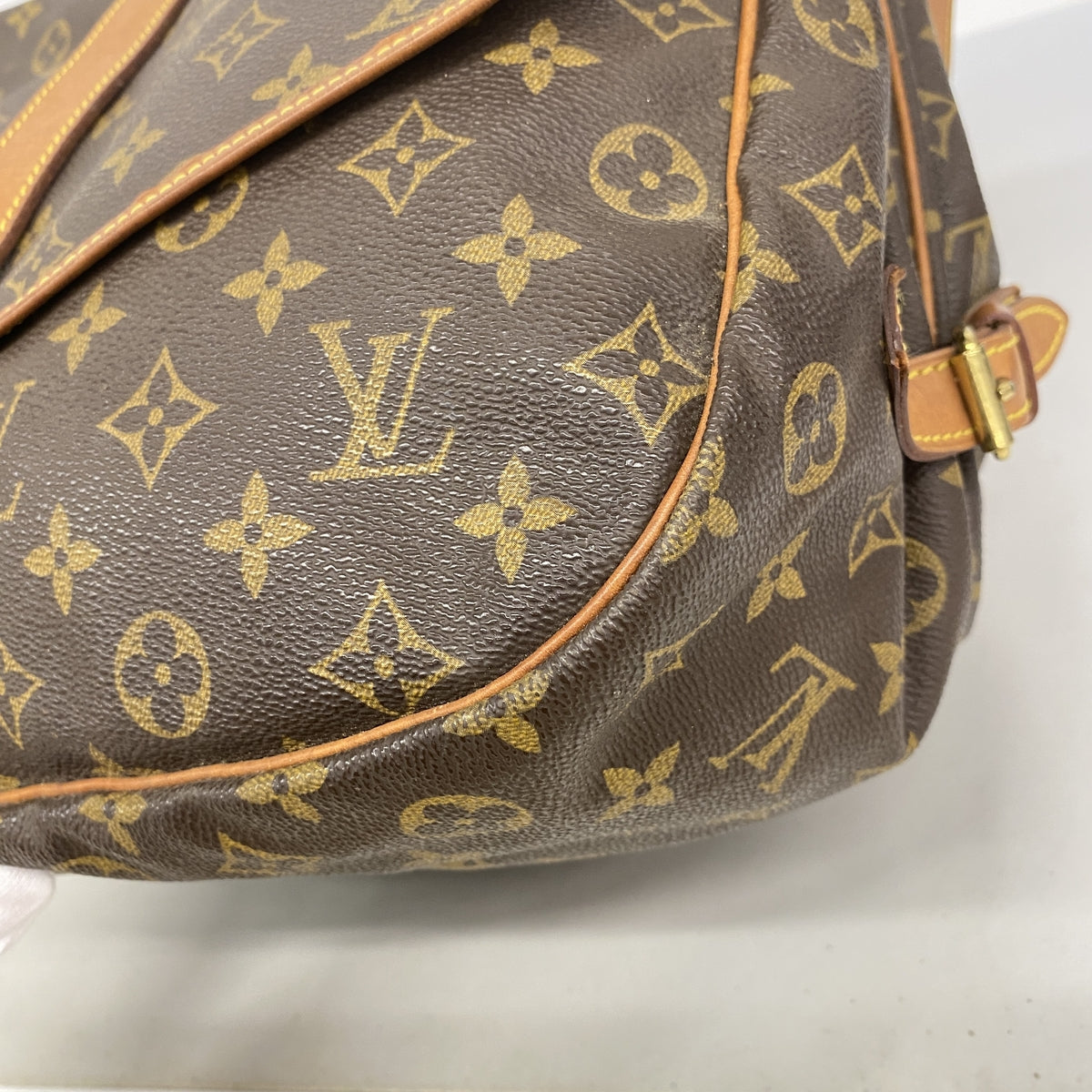 【6ib1342】ルイヴィトン ショルダーバッグ モノグラム ソミュール35 M42254 ブラウン【中古】レディース