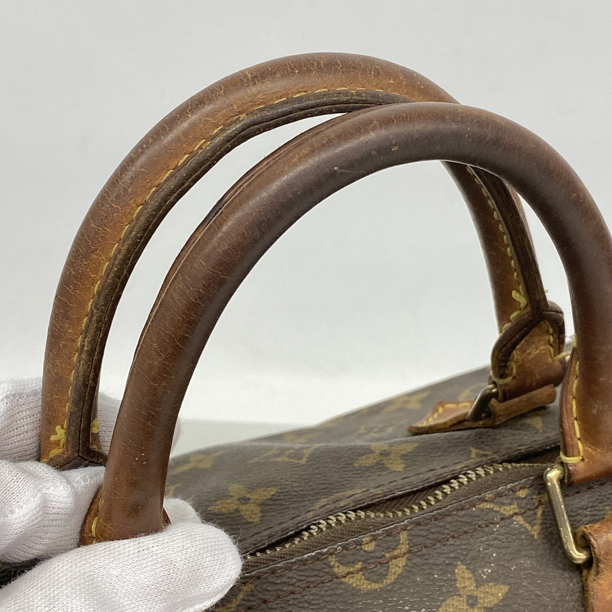 【6ib1343】ルイヴィトン ハンドバッグ モノグラム スピーディ35 M41107 ブラウン【中古】レディース