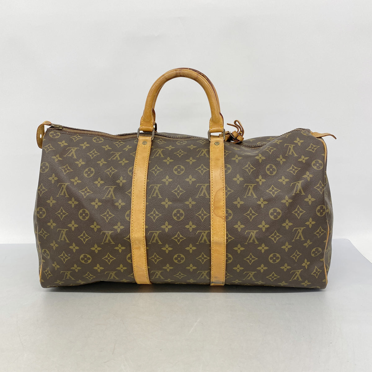 【6ib1349】ルイヴィトン ボストンバッグ モノグラム キーポル50 M41426 ブラウン【中古】メンズ レディース ユニセックス