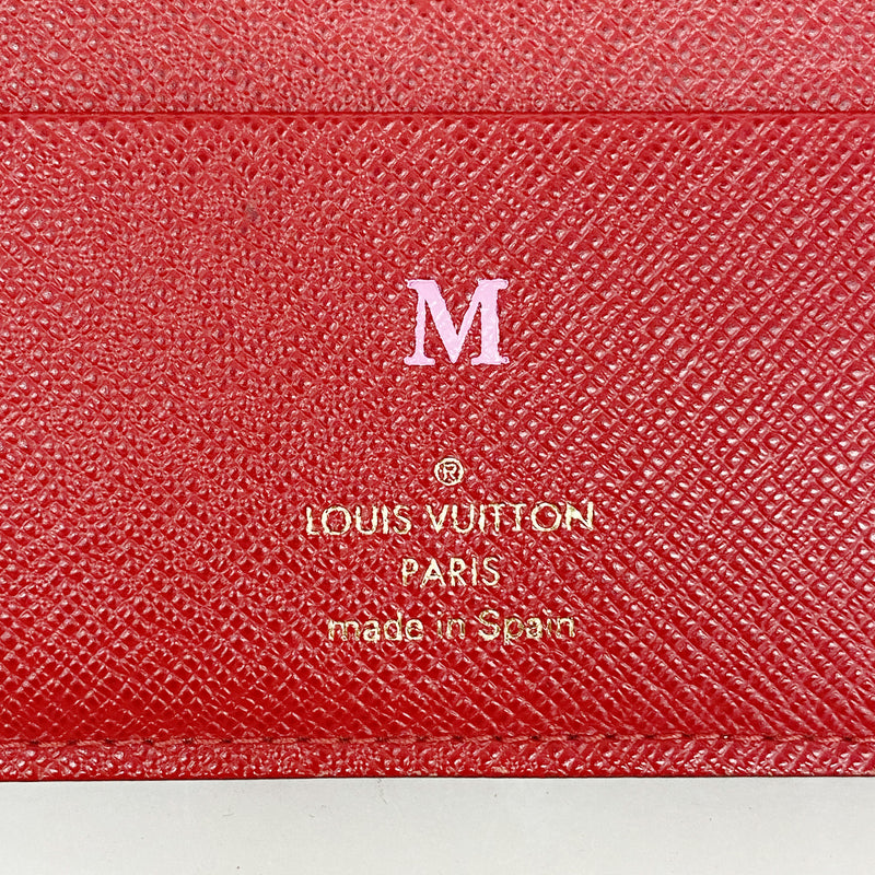 【6ib1356】ルイヴィトン 長財布 モノグラム ポルトフォイユアンソリット M60250 ルージュ【中古】レディース
