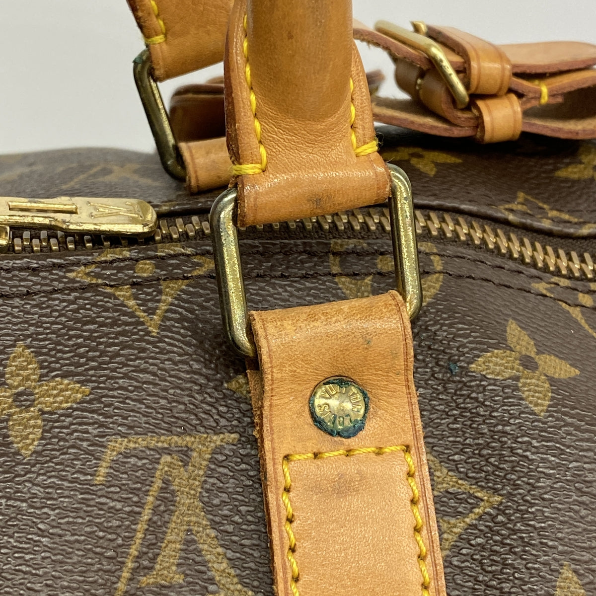 【6ib1358】ルイヴィトン ボストンバッグ モノグラム キーポルバンドリエール50 M41416 ブラウン【中古】メンズ レディース ユニセックス