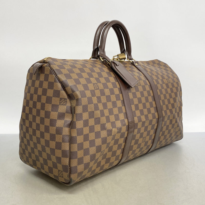 【6ib1359】ルイヴィトン ボストンバッグ ダミエ キーポル50 N41427 エベヌ【中古】メンズ レディース ユニセックス