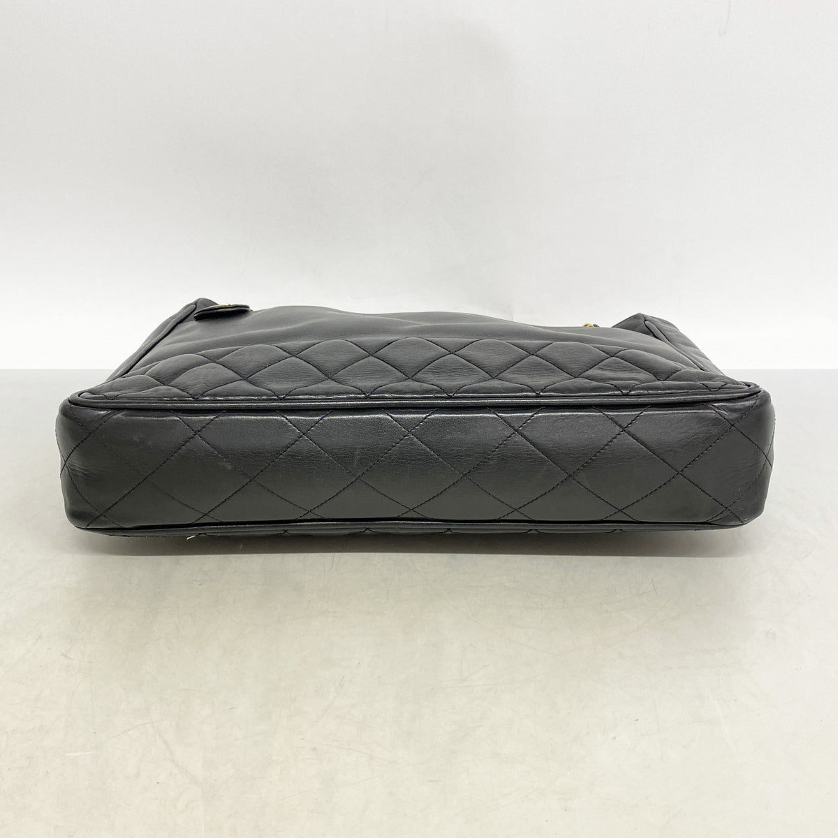 【6ib1366】シャネル チェーントート マトラッセ ラムスキン ブラック ゴールド金具【中古】レディース