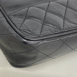 【6ib1366】シャネル チェーントート マトラッセ ラムスキン ブラック ゴールド金具【中古】レディース