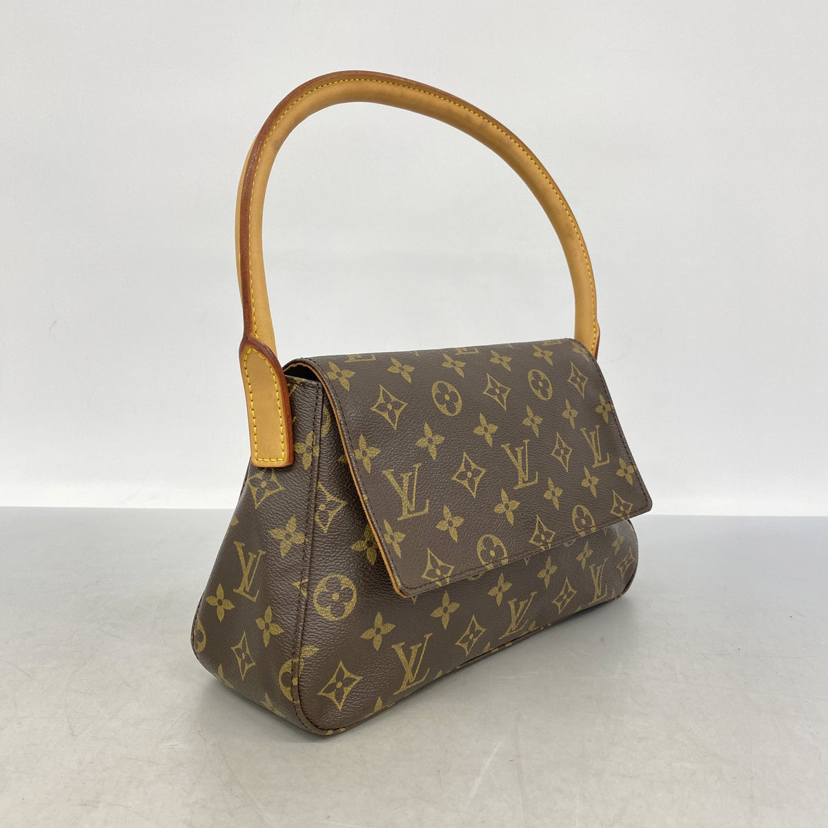 【6ib1369】ルイヴィトン ショルダーバッグ モノグラム ミニルーピング M51147 ブラウン【中古】レディース