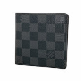 【6ib1376】ルイヴィトン 財布 ダミエ・グラフィット ポルトフォイユマルコ N62664 ブラック グレー【中古】メンズ