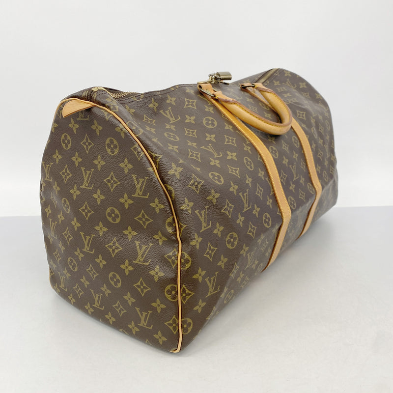 【6ib1380】ルイヴィトン ボストンバッグ モノグラム キーポル55 M41424 ブラウン【中古】メンズ レディース ユニセックス