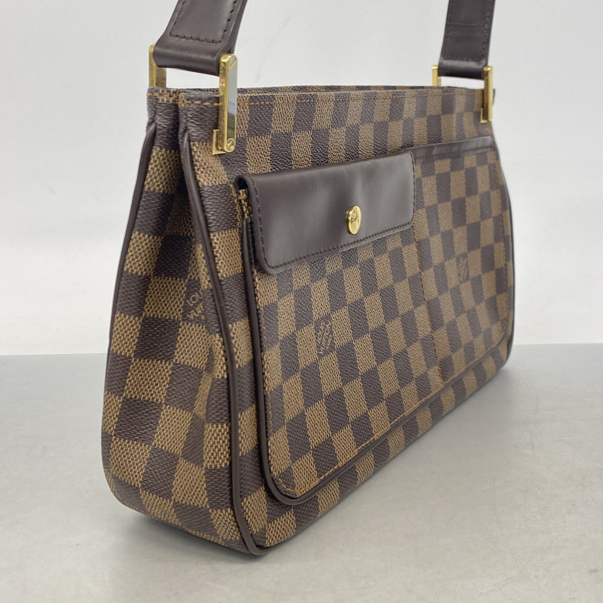 【6ib1382】ルイヴィトン ショルダーバッグ ダミエ オーバーニュ N51129 エベヌ【中古】レディース