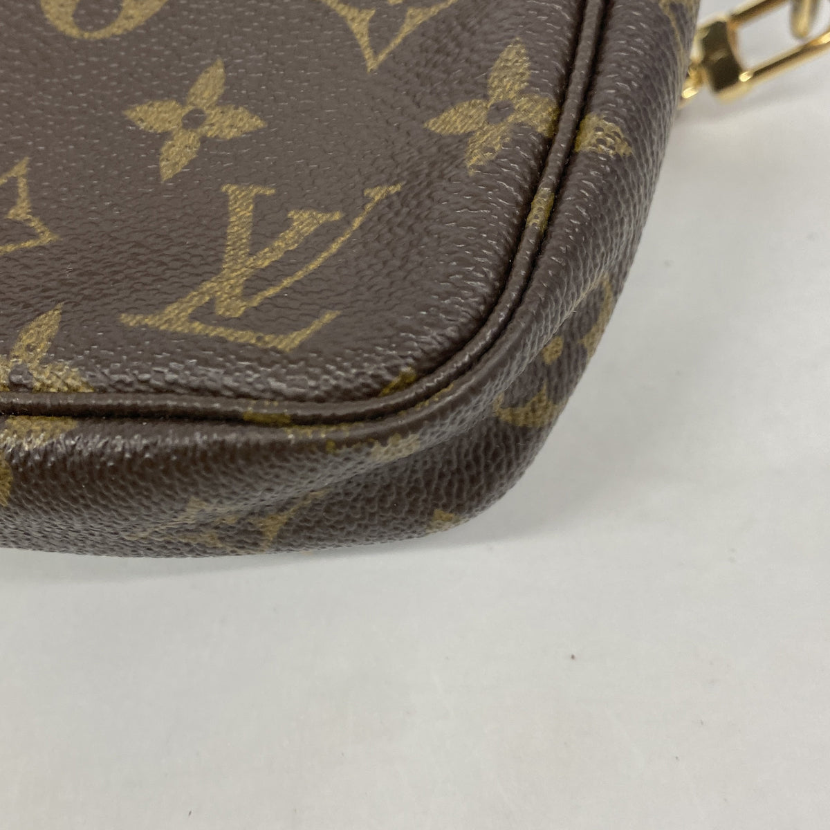 【6ib1383】ルイヴィトン ポーチ モノグラム ポシェットアクセソワール M51980 ブラウン【中古】レディース