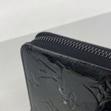 【6ib1385】ルイヴィトン 長財布 ヴェルニ ジッピーウォレット M90075 ノワールマニエティック【中古】メンズ