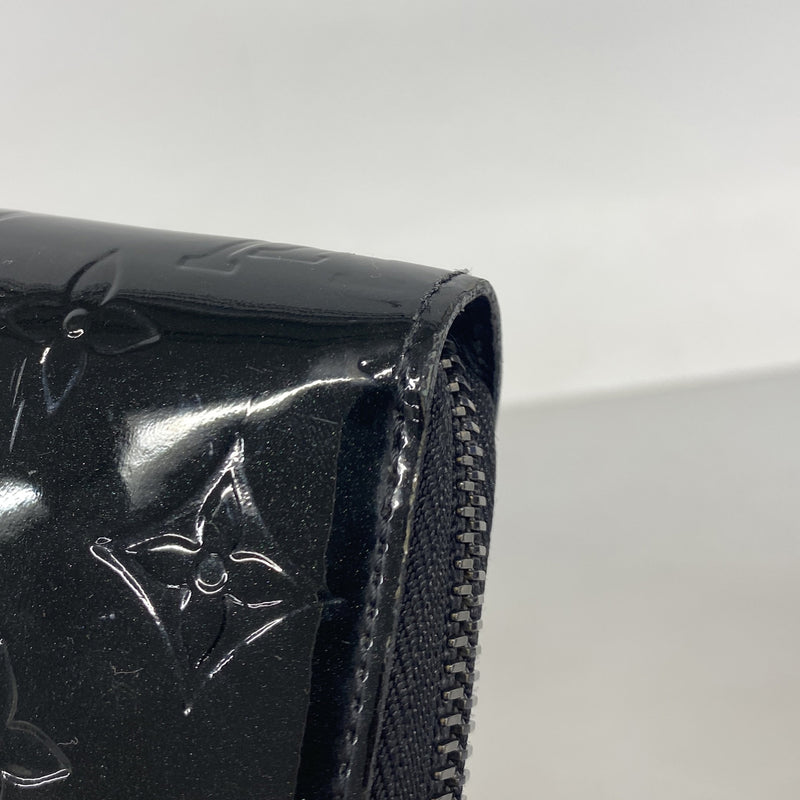 【6ib1385】ルイヴィトン 長財布 ヴェルニ ジッピーウォレット M90075 ノワールマニエティック【中古】メンズ