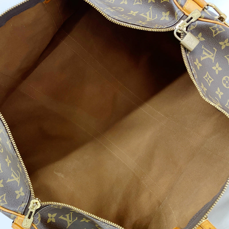 【6ib1387】ルイヴィトン ボストンバッグ モノグラム キーポルバンドリエール55 M41414 ブラウン【中古】メンズ レディース ユニセックス